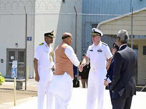 "India, US look forward to work together...": Defence Minister Rajnath Singh visits Naval Surface Warfare Centre at Carderock