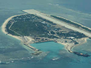 Philippine Coast Guard flyby over the South China Sea