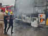 Fire breaks out in DIMTS cluster bus in Delhi