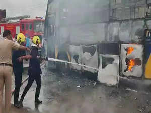 Fire breaks out in private bus in Pune; no causalities reported