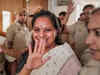 K Kavitha walks out of Tihar jail after five months