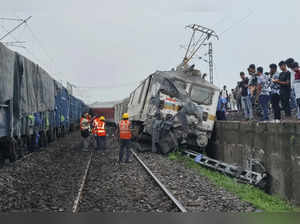 The Howrah-Mumbai Mail collided with a derailed freight train wagon, causing two fatalities and leaving the loco-pilot and assistant with minor injuries