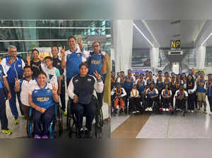 paralympics india contingent leaves for paris