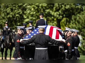 FILE PHOTO: Funeral ceremony for U.S. Marine Corps Staff Sgt. Darin Hoover at Arlington National Cemetery