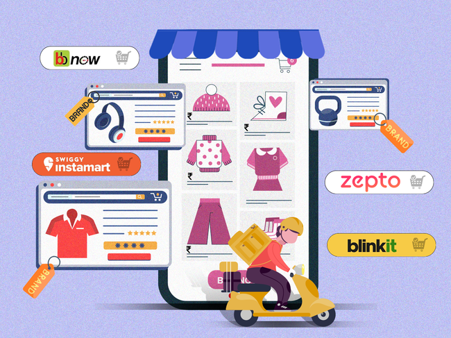 Quick commerce and ecommerce platforms Swiggy, Zepto, Instamart, Blinkit,