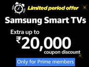 Amazon Sale - Samsung Smart TVs with up to Rs. 20,000 coupon discount