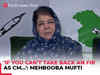 J&K Elections 2024: 'If you can't take back an FIR as CM…', Mehbooba Mufti on opting out of polls