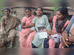 Javvadi Neela Devi, an expectant mother and widow, mourns the loss of her husband who was killed in the Escientia Pharma blast