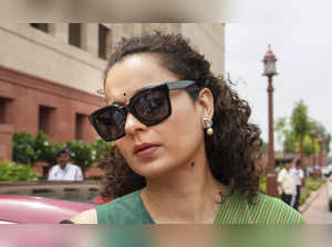 New Delhi: BJP MP Kangana Ranaut during the Monsoon session of Parliament, in Ne...