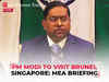 LIVE | MEA Spokesperson briefs media | PM Modi to visit Brunei, Singapore on Sept 03-05