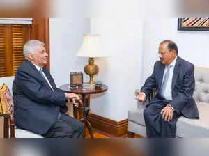 NSA Doval meets Lankan President Ranil Wickremesinghe in Colombo