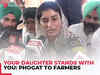 Vinesh Phogat joins farmers protest at Shambhu Border, says 'Your daughter stands with you...'