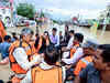 "Regularly monitoring the situation": Andhra CM Naidu inspects flood-affected areas