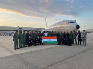 Indian Navy's P8I aircraft in France for Exercise Varuna