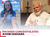 PM Modi congratulates Avani Lekhara for winning Gold Medal at Paralympics