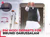 PM Modi leaves for Brunei Darussalam, a first-ever bilateral visit by an Indian PM