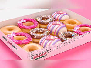 Krispy Kreme goes pink for Barbie’s 65th anniversary with sparkly doughnuts