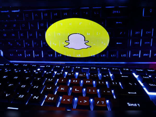 Illustration shows SnapChat logo