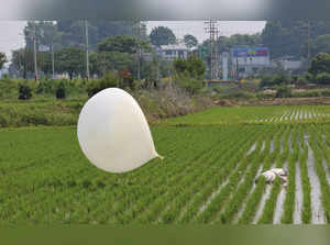 South Korea says North Korea has again launched trash-carrying balloons across the border