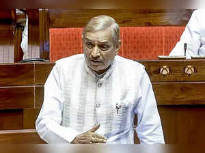 Congress MP Pramod Tiwari speaks in the Rajya Sabha duri...