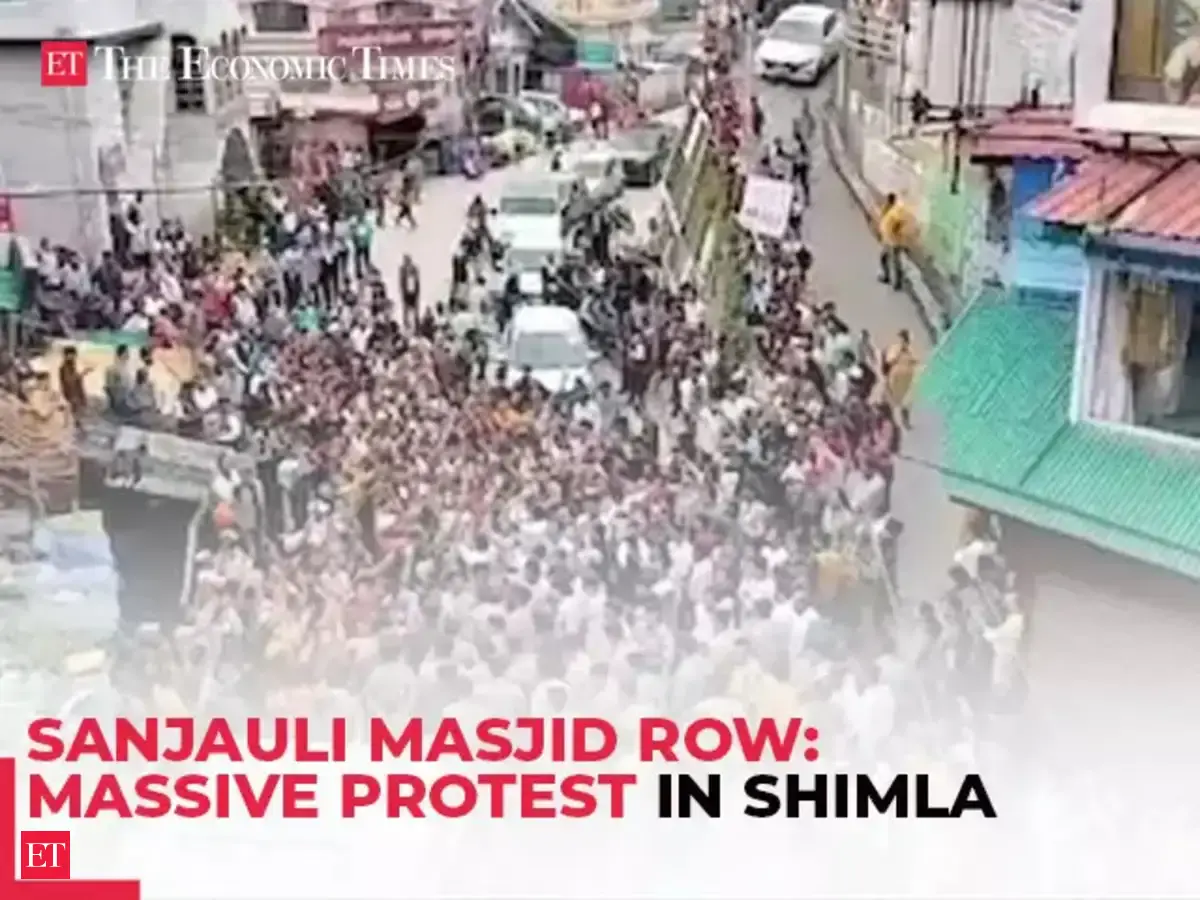Shimla mosque row: Massive protest over alleged illegal construction of ...