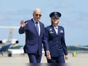 Biden boards Air Force One as he departs Washington