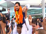 India's history-making Paralympians touch down in Delhi to rousing welcome