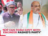 BJP can form govt with Engineer Rashid’s party: Omar Abdullah hits out at Amit Shah