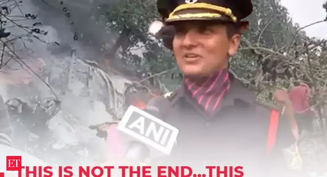 ‘This is the beginning…’: Wife of IAF officer who flew CDS General Bipin Rawat’s chopper, joins Indian Army - The Economic Times Video | ET Now