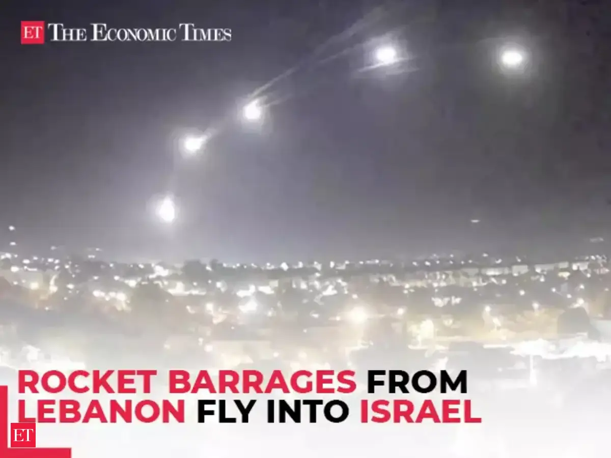 Rocket barrages from Lebanon fly into Israel; air raid sirens ...
