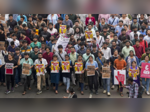 Protest rally over the recent rape and murder of a trainee doctor