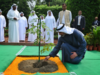 Three generations of UAE leadership plant sapling at Rajghat