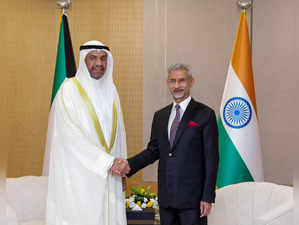 External Affairs Minister S Jaishankar meets with Kuwaiti Foreign Minister Abdullah Ali Al-Yahya