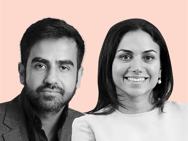 Nikhil Kamath, cofounder, Zerodha and Nyrika Holkar, executive director, Godrej & Boyce_jury speak_ETSA 2024 JURY (1)