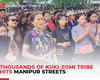 Kuki-Zomi community hits streets, reject Manipur ruling MLAs eight point demand to centre