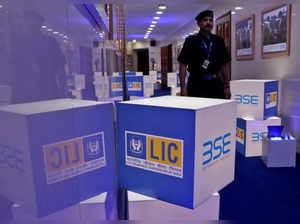 FILE PHOTO: Life Insurance Corporation of India (LIC) IPO listing in Mumbai