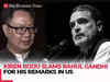 'Rahul Gandhi has shown his immaturity once again...,' Kiren Rijiju slams LS LoP for his remarks in US