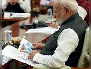 New Delhi, Sep 10 (ANI): Prime Minister Narendra Modi chairs the first General B...