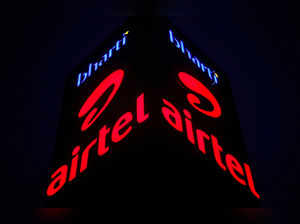 FILE PHOTO: A Bharti Airtel office building is pictured in Gurugram