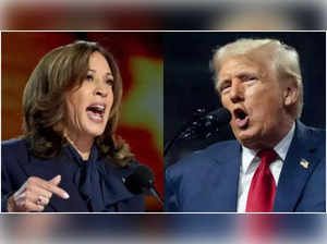 kamala Harris and Trump