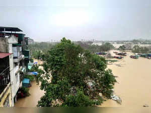 Floods following the impact of Typhoon Yagi, in Hanoi