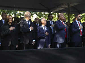 9/11 anniversary brings Biden, Harris and Trump together at ground zero