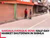 Sanjauli Mosque Row: Shimla Vyapar Mandal announces half-day market shutdown; shops to remain closed 10 am to 1 pm