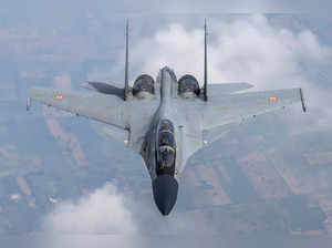 Jodhpur: A military aircraft during the 2nd phase of multinational air exercise ...