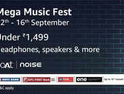 Amazon Sale Mega Music Fest - Headphones, earbuds and more from best-selling brands under Rs.1499