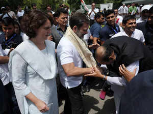 Congress leaders Rahul Gandhi and Priyanka Gandhi