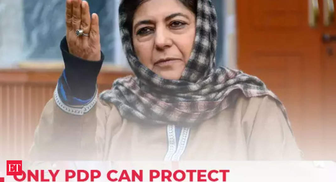 Mehbooba Mufti on J&K assembly election, says ‘Only PDP can protect people…’ – The Economic Times Video