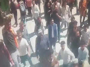 Shimla police release CCTV of anti-mosque protestors pelting stones; 6 cops injured, 8 FIRs registered