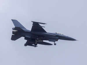 FILE PHOTO: A Taiwan Air Force F-16 aircraft flies over Hualien