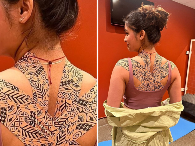 Manu Bhaker Tattoo